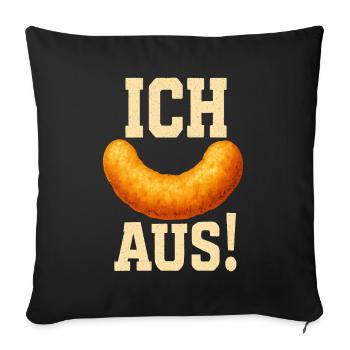 Lustiger Spruch Humor Ich Flip Aus Geschenkidee - Sofakissenbezug 45 x 45 cm - Schwarz - Vorne