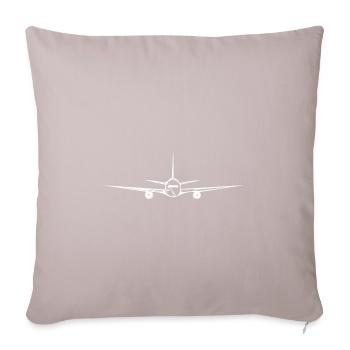 Pilote de transport volant Flyer - Housse de coussin décorative 45 x 45 cm - taupe clair - Devant