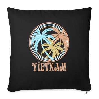 Vietnam - Sofakissenbezug 45 x 45 cm - Schwarz - Vorne