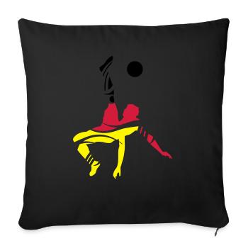 Germany soccer - Sofa pillowcase 17,3'' x 17,3'' (45 x 45 cm) - black - Front
