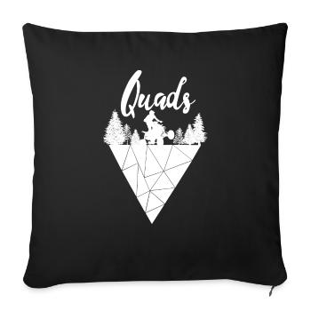 Quad | Quads offroad - Sofa pillowcase 17,3'' x 17,3'' (45 x 45 cm) - black - Front
