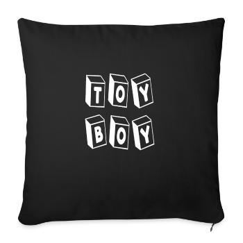 TOY BOY T-Shirt - Sofakissenbezug 45 x 45 cm - Schwarz - Vorne