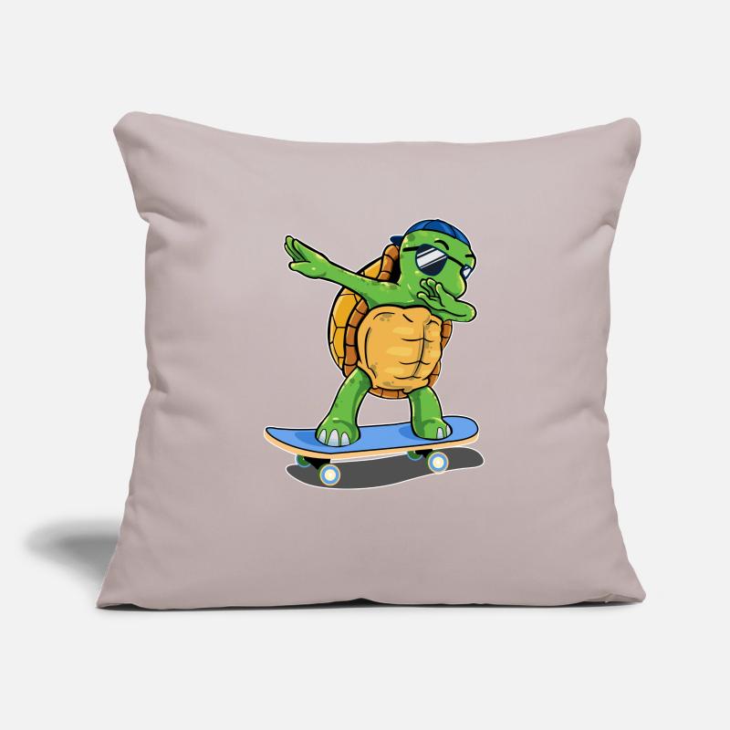 turtle skating testudines skateboard toad Sofa pillowcase 17,3'' x 17,3'' (45 x 45 cm)