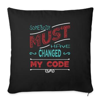 funny gift idea health informatics specialist - Sofakissenbezug 45 x 45 cm - Schwarz - Vorne