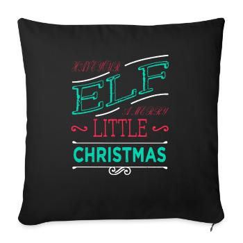 Christmas Vacation Beach Cute Fairy Tail - Sofa pillowcase 17,3'' x 17,3'' (45 x 45 cm) - black - Front