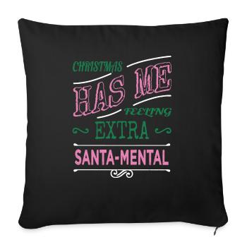couples dinosaur present idea dinosaur tshirt - Sofa pillowcase 17,3'' x 17,3'' (45 x 45 cm) - black - Front