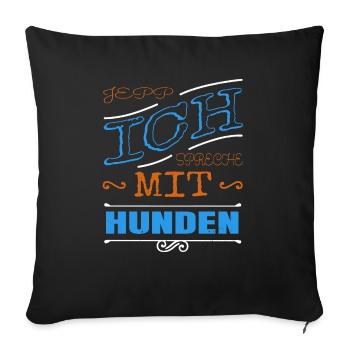 humor chihuahua lieben hundeliebhaber boxer - Sofakissenbezug 45 x 45 cm - Schwarz - Vorne