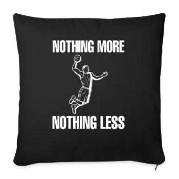 Basket-ball - Housse de coussin décorative 45 x 45 cm - noir - Devant