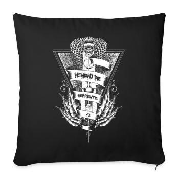 Schlangengift - Sofakissenbezug 45 x 45 cm - Schwarz - Vorne