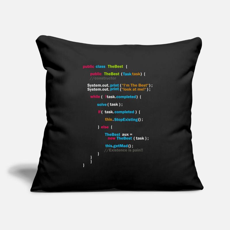 Code du programme - The Best | Code Housse de coussin décorative 45 x 45 cm
