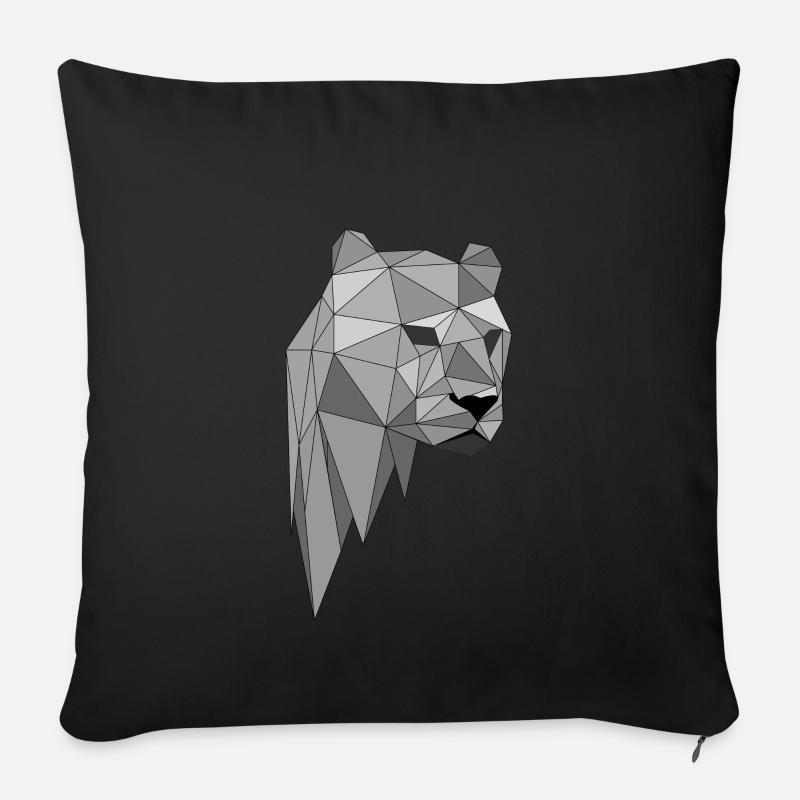 Panther Leopard Gift Gift Idea - Sofa pillowcase 17,3'' x 17,3'' (45 x 45 cm) - black