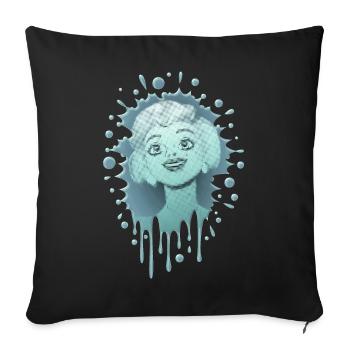 Marilyn 7 - Housse de coussin décorative 45 x 45 cm - noir - Devant
