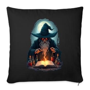 Spell Master - Sofa pillowcase 17,3'' x 17,3'' (45 x 45 cm) - black - Front