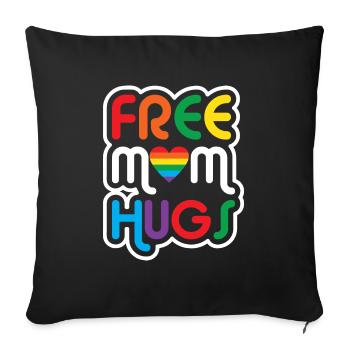 Gay Pride Schwul Lesbisch LGBT LGBTQ Geschenk - Sofakissenbezug 45 x 45 cm - Schwarz - Vorne