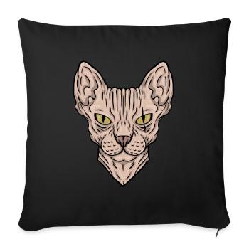Égypte - Housse de coussin décorative 45 x 45 cm - noir - Devant