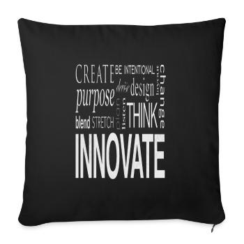 Create Design Innovate - Sofa pillowcase 17,3'' x 17,3'' (45 x 45 cm) - black - Front