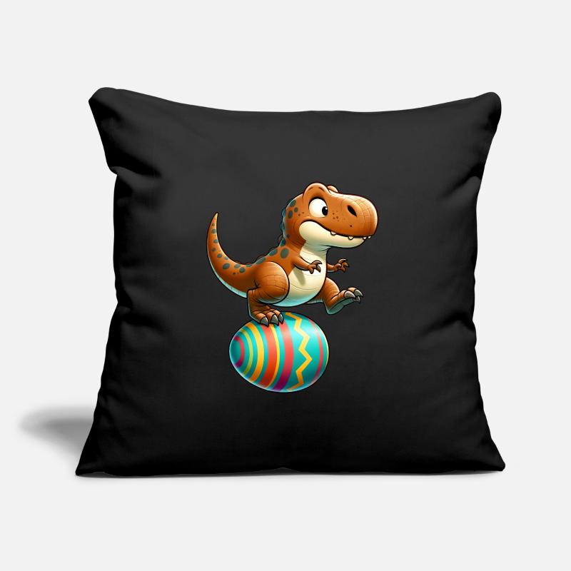 Dancing T-Rex, Easter Eggshell Fun Sofa pillowcase 17,3'' x 17,3'' (45 x 45 cm)