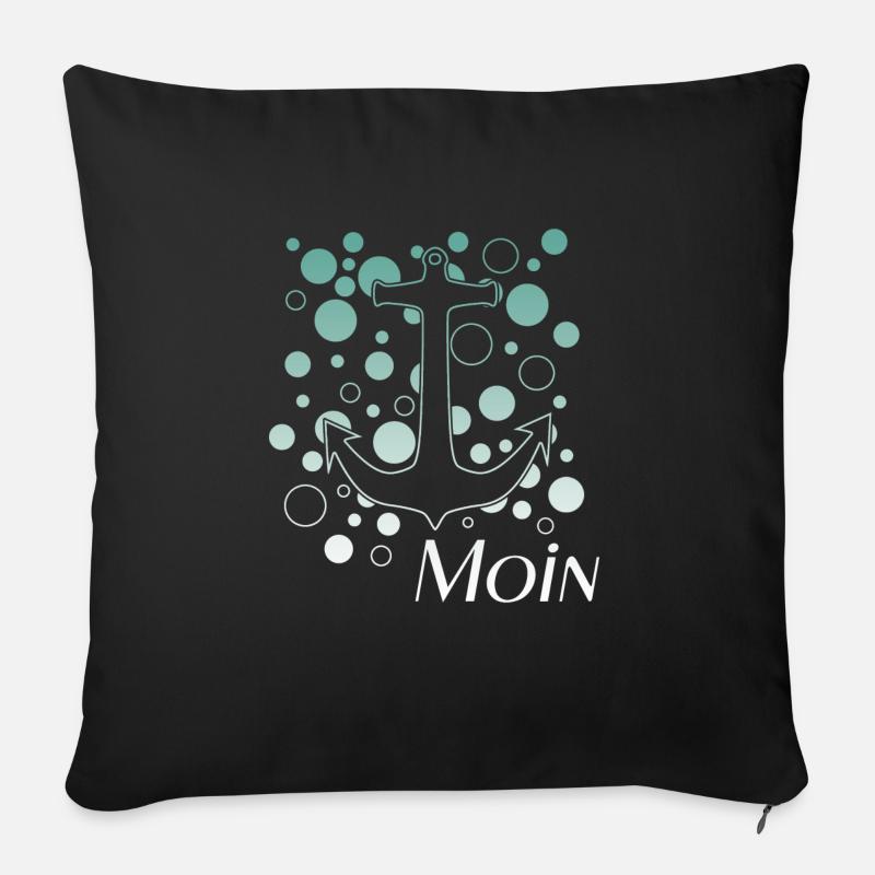 Moin - Sofakissenbezug 45 x 45 cm - Schwarz