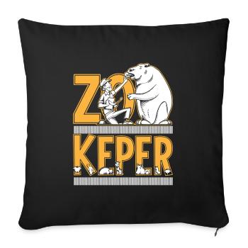 Zookeeper Animal Zoo Wildlife Lover Safari Savanna - Sofakissenbezug 45 x 45 cm - Schwarz - Vorne