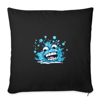 Eat my bubbles, swim team, swimmers - Sofa pillowcase 17,3'' x 17,3'' (45 x 45 cm) - black - Front