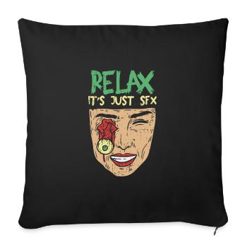 Make-Up Artist Schminken Make Up Spruch - Sofakissenbezug 45 x 45 cm - Schwarz - Vorne