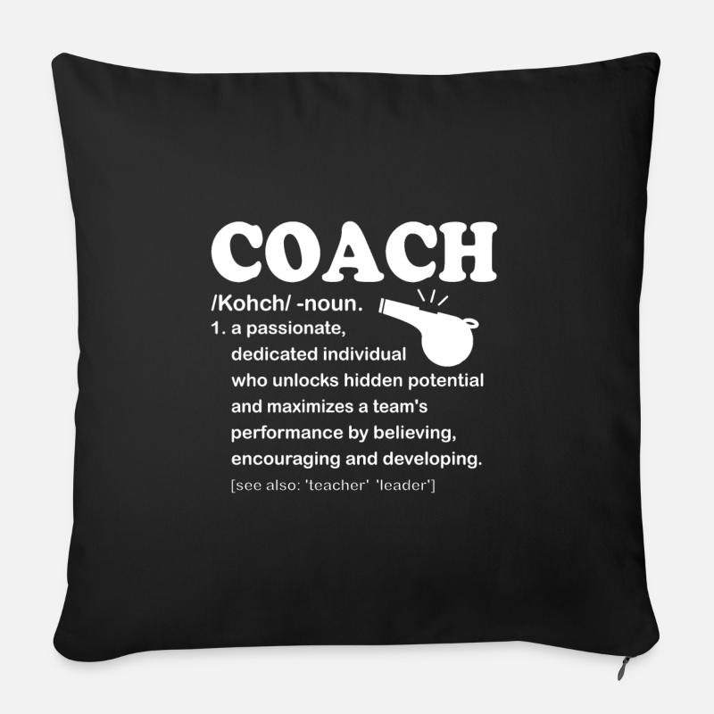 COACH - Dictionary - Sofakissenbezug 45 x 45 cm - Schwarz