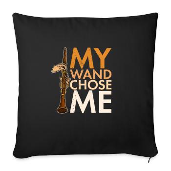 Clarinet Instrument Clarinetist Musicians - Sofakissenbezug 45 x 45 cm - Schwarz - Vorne