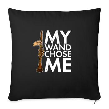 Clarinet Instrument Clarinetist Musicians - Sofakissenbezug 45 x 45 cm - Schwarz - Vorne