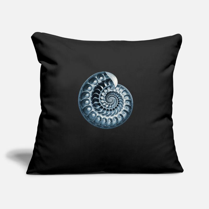 Fibonacci spiral, shell, snail, phi, symbol Sofa pillowcase 17,3'' x 17,3'' (45 x 45 cm)