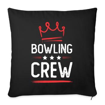 Bowling Crew - Sofa pillowcase 17,3'' x 17,3'' (45 x 45 cm) - black - Front