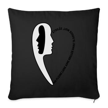 nuit étoilée 3 - Housse de coussin décorative 45 x 45 cm - noir - Devant