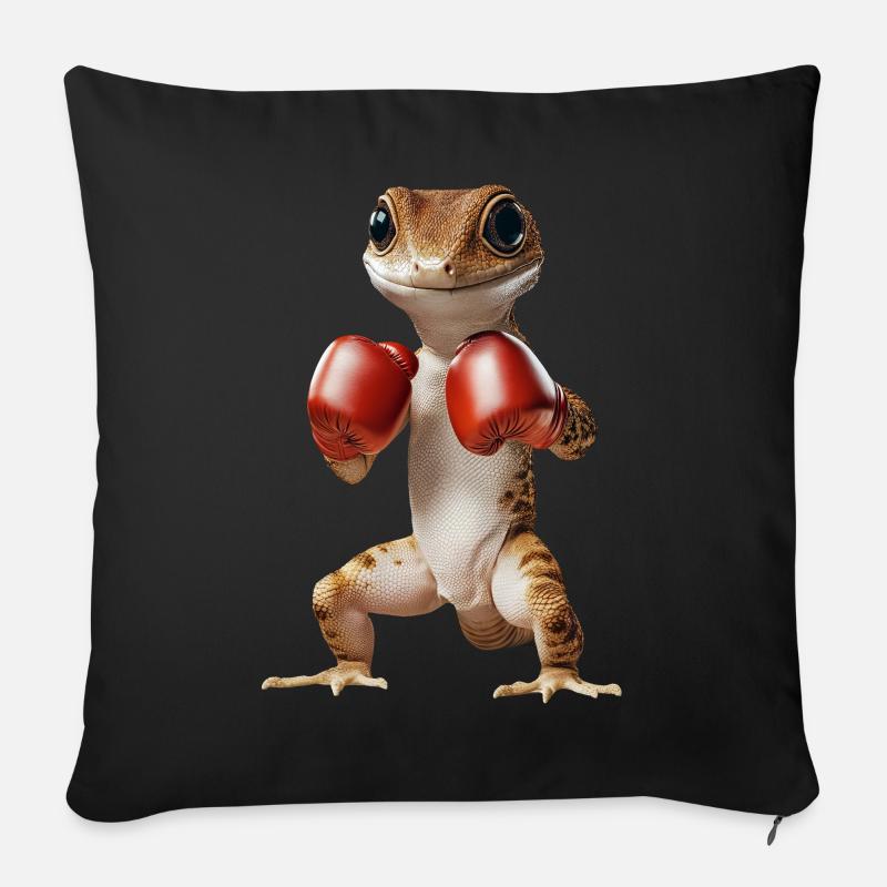 Gecko - Sofakissenbezug 45 x 45 cm - Schwarz
