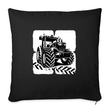 Tractor Tractor Driver Farmer Tractor Tires - Sofa pillowcase 17,3'' x 17,3'' (45 x 45 cm) - black - Front
