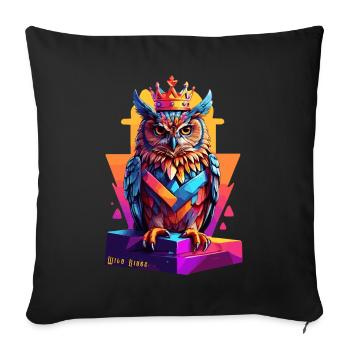 Weisheit - Sofakissenbezug 45 x 45 cm - Schwarz - Vorne