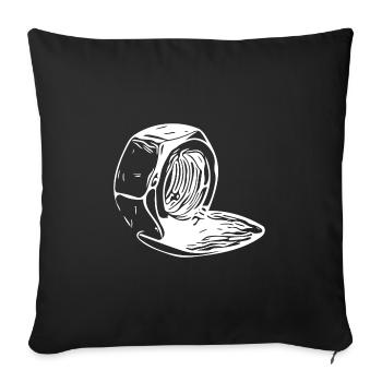 Schraubenmutter senkrecht geschmolzen - Sofakissenbezug 45 x 45 cm - Schwarz - Vorne