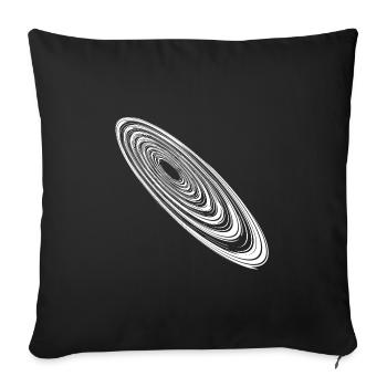 Elliptical Orbits Grunge Orbits - Sofa pillowcase 17,3'' x 17,3'' (45 x 45 cm) - black - Front