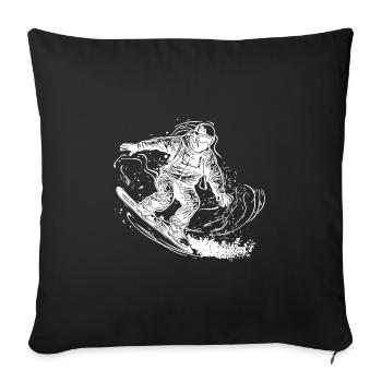 Off Road Snowboarding Jump Style Cooler Move - Sofa pillowcase 17,3'' x 17,3'' (45 x 45 cm) - black - Front