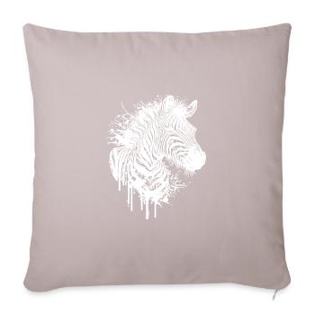 Style de tatouage Wild Zebra Splash - Housse de coussin décorative 45 x 45 cm - taupe clair - Devant