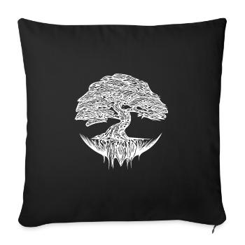 Bonsaï élégant - Housse de coussin décorative 45 x 45 cm - noir - Devant