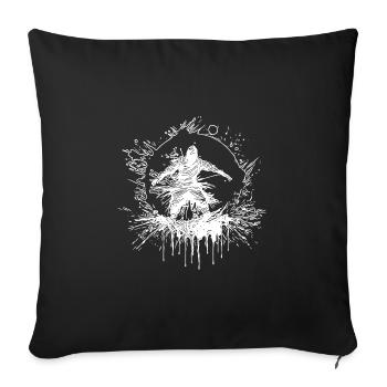 Secret Master Pose Cercle d’Arts Martiaux Magiques - Housse de coussin décorative 45 x 45 cm - noir - Devant