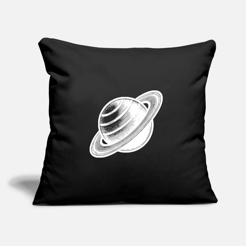 Ringed planet Saturn with ring system in the solar system Sofa pillowcase 17,3'' x 17,3'' (45 x 45 cm)