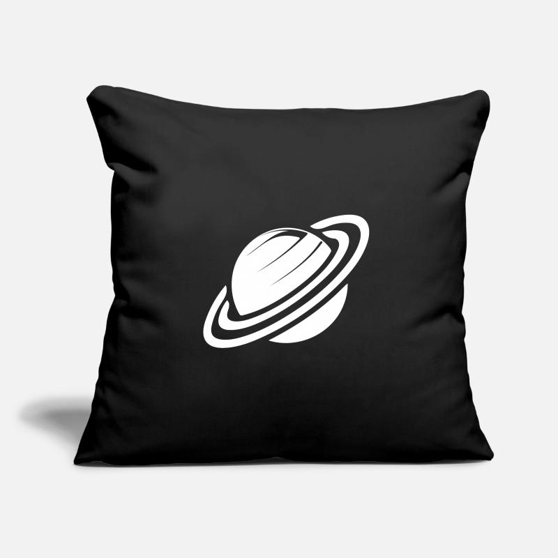 Planet Saturn with rings in the solar system Sofa pillowcase 17,3'' x 17,3'' (45 x 45 cm)