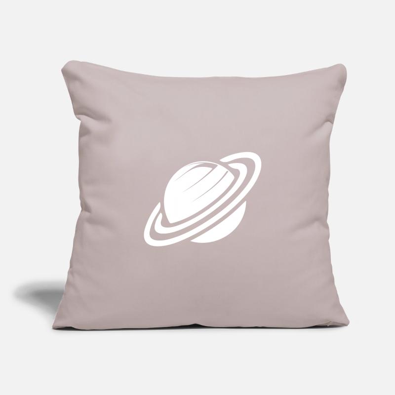 Planet Saturn with rings in the solar system Sofa pillowcase 17,3'' x 17,3'' (45 x 45 cm)