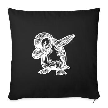 Cool Penguin Cute Little Dabbing Penguin - Sofa pillowcase 17,3'' x 17,3'' (45 x 45 cm) - black - Front