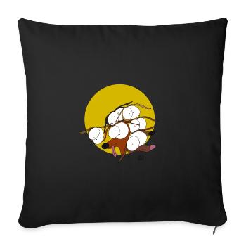 Für Hundefreunde - Sofakissenbezug 45 x 45 cm - Schwarz - Vorne