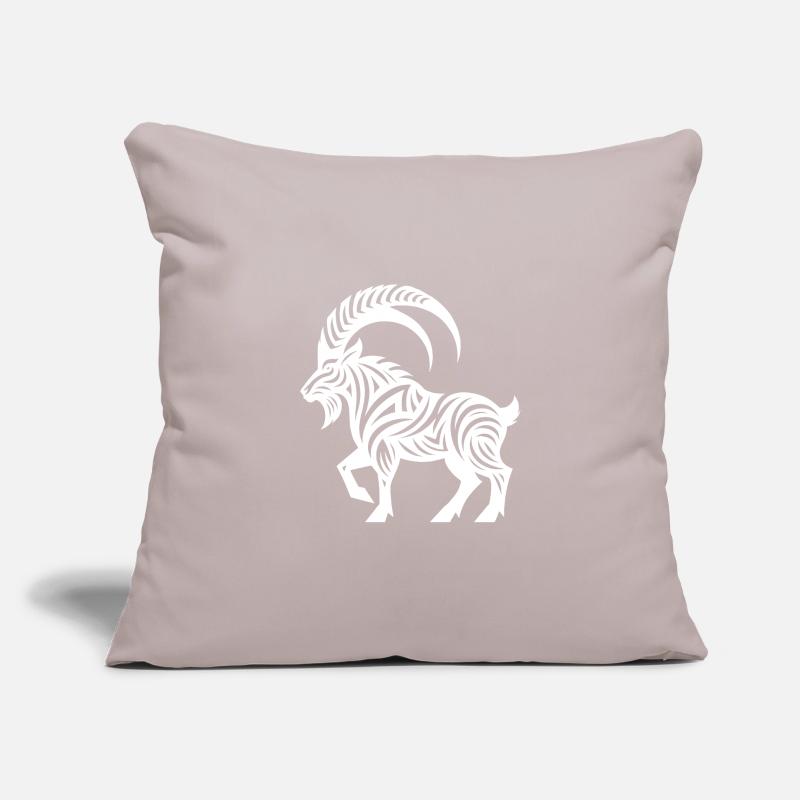 Steinbock Tattoo Style Sofakissenbezug 45 x 45 cm