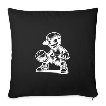 Funny Motivation Basketball Training Competition - Sofa pillowcase 17,3'' x 17,3'' (45 x 45 cm) - black - Front