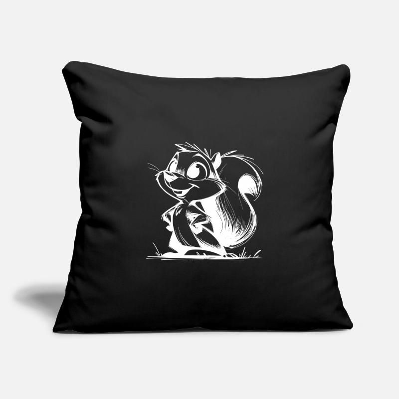 Cute Squirrel Pencil Drawing Sofa pillowcase 17,3'' x 17,3'' (45 x 45 cm)