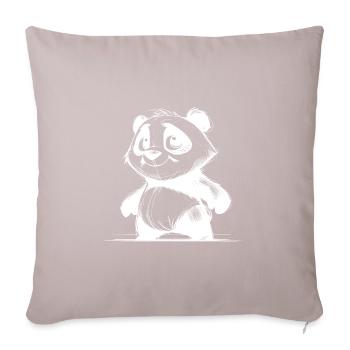 Cute Panda Baby Bear with Big Eyes Sketch - Sofa pillowcase 17,3'' x 17,3'' (45 x 45 cm) - light taupe - Front