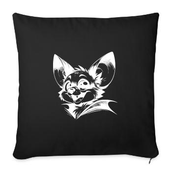 Kids Bat Vampire Baby Drawing - Sofa pillowcase 17,3'' x 17,3'' (45 x 45 cm) - black - Front